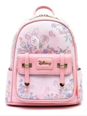 Nwt! Winnie the Pooh Piglet WondaPop 11" Vegan Leather Mini Backpack